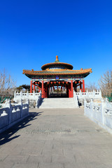 Wall Mural - Landscape of Ancient Chinese Garden Architecture