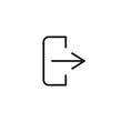 © Erta - Logout icon flat design. Vector illustration.