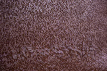 Dark full grain choco brown leather texture