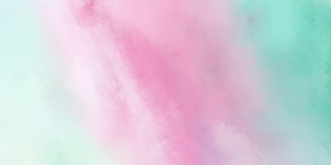 Poster - abstract painting background graphic with thistle, medium aqua marine and pastel blue colors and space for text or image. can be used as header or banner