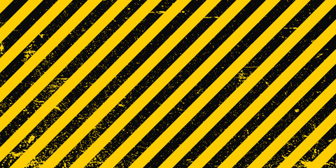 industrial background warning frame grunge yellow black diagonal stripes, vector grunge texture warn