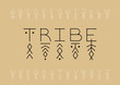 Linear runic geometric uppercase font decorated with thin line patterns.