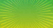 Green Halftone Comic Background