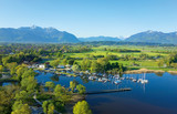 Chiemsee Feldwies mit Blick in das Achental