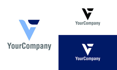 Aufkleber - Letter V logo icon design template elements. Simple minimalist template graphic illustration. Creative vector emblem, for icon or design concept.