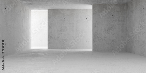 Dekoracja na wymiar  streszczenie-pusty-nowoczesny-pokoj-betonowy-z-posrednim-oswietleniem-od-sciany-bocznej