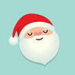 © jannoon028 - Holiday Christmas background with Santa Claus cartoon. Vector illustration