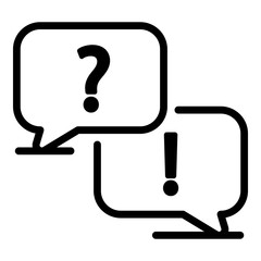 Poster - advice chat icon. outline advice chat vector icon for web design isolated on white background