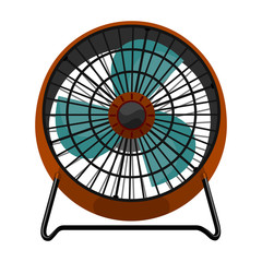 Wall Mural - Electric fan vector icon.Cartoon vector icon isolated on white background electric fan .