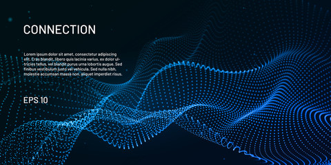 Poster - Digital technology. Abstract connection. Sci-fi user interface. Big data. Space futuristic emulation. Music background. Artificial intelligence. Blockchain and cryptocurrency. Vector