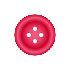 Clothing button icon. Vector drawing. Front view. Isolated object on a white background. Isolate.
