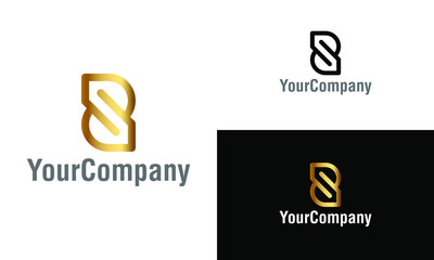 Aufkleber - Letter S logo icon design template elements. Simple minimalist template graphic illustration. Creative vector emblem, for icon or design concept.