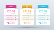 © Instacraft.Studio - modern and clean pricing table plan with vibrant gradient color for web and mobile application.