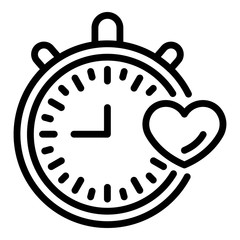 Poster - Sport stopwatch icon. Outline sport stopwatch vector icon for web design isolated on white background