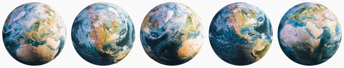 Sticker - Planet Earth continental cartography