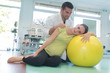 © auremar - a physiotherapist caring pregnant lady