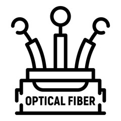 Poster - Speed cable icon. Outline speed cable vector icon for web design isolated on white background