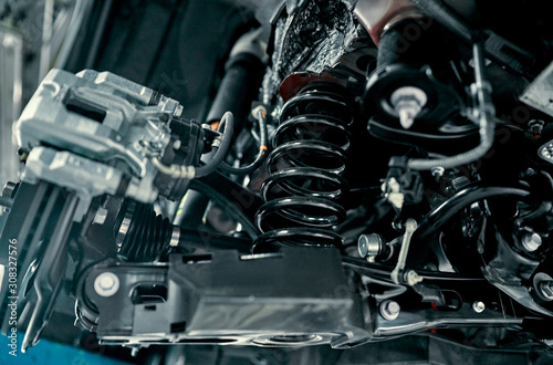 Fotomural Rear suspension of a modern car