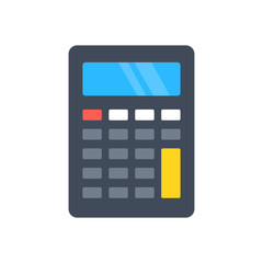 Poster - Calculator icon. Flat design. Vector icon