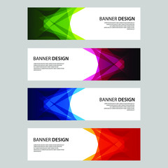 Vector Abstract design banner web template