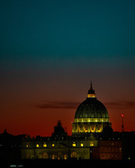 St. Peter's Basilica Roma Vatican City Church Building Sunset