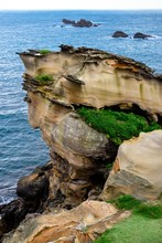 Rock Formation Near The Sea In Yehliu, Taiwan