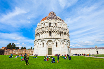 Baptistery of Pisa Leaning Tower