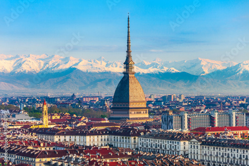 Fotomural Mole Antonelliana aerial view, Turin