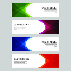 Vector Abstract design banner web template