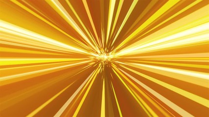 Poster - Computer generated abstract backdrop from many golden rays and particles, 3D rendering