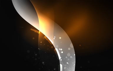 Fototapete - Neon abstract background. Background decoration. Trendy graphic design.