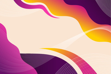 Poster - Abstract Fluid creative templates with dynamic linear waves.cards, color covers set. Geometric background design. wavy white line pattern. pink space for add text , vector