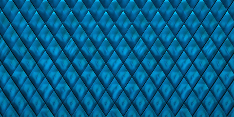 Poster - background of rhombuses in deep blue