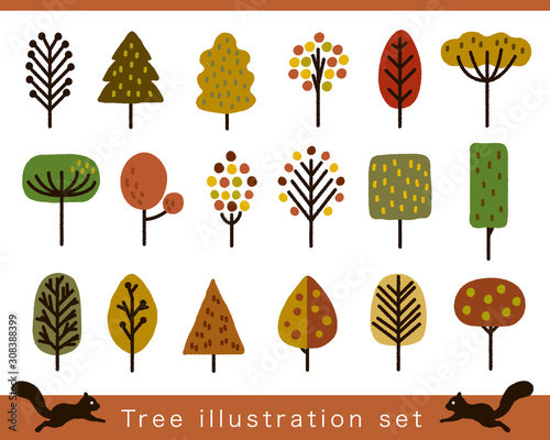 ベクター秋の木イラストセット Buy This Stock Vector And Explore Similar Vectors At Adobe Stock Adobe Stock