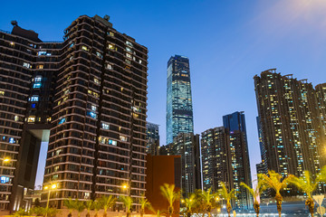 Poster - West Kowloon Hong Kong at Night