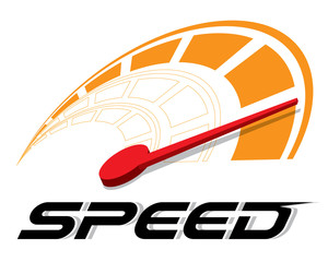 Speed logo template vector.