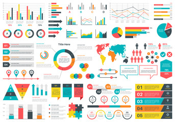 infographics charts. financial analysis data graphs and diagram, marketing statistic workflow modern