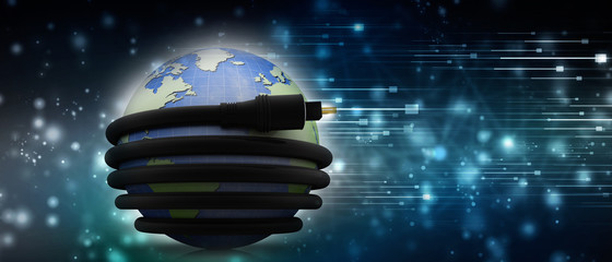 Poster - 3d rendering aux cable