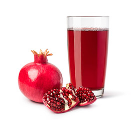 Wall Mural - glass of pomegranate juice