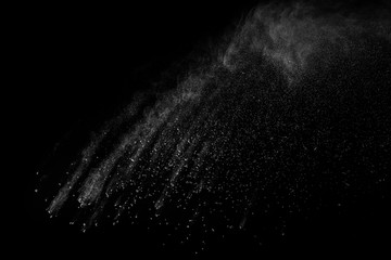 Wall Mural - explosion of colored powder isolated on black background. abstract colored background. holi festival