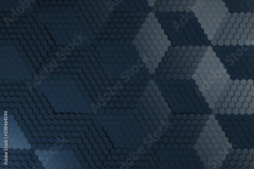 Hexagonal, honey comb stainless mesh