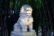 Asiatische Löwenstatue