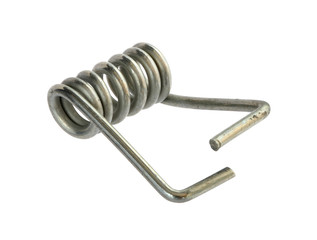 Wall Mural - steel torsion spring (with clipping path) isolated on white background