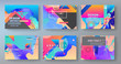 © mechkalo - Template brochures, flyers, business presentations. Modern flat line style, layout in A4 size.
