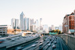 Atlanta Downtown traffic at sunset