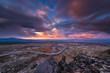© Westend61 - Whakapapa Ski Resort access road at sunset, Tongariro National Park, South Island, New Zealand
