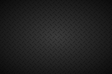 Wall Mural - Black metal plate texture, stainless steel background with gradient, modern vector illustration