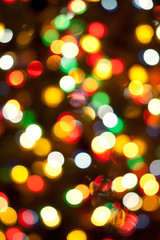 Wall Mural - christmas lights, abstract background