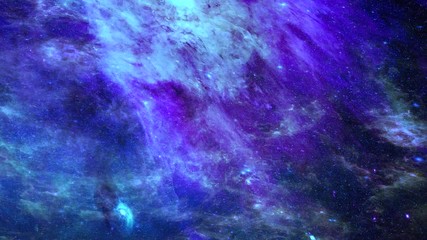 Wall Mural - Animation view to travelling across the universe in moving