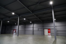 Huge Hangar For Storage Of Products At The Enterprise